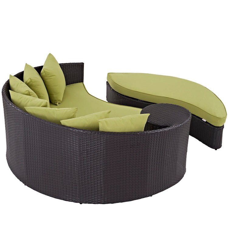 Convene Outdoor Patio Daybed - Espresso Peridot