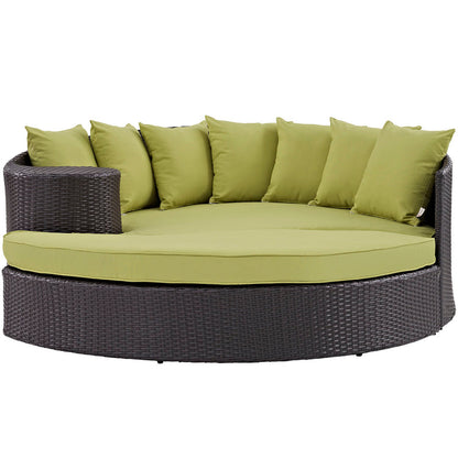 Convene Outdoor Patio Daybed - Espresso Peridot