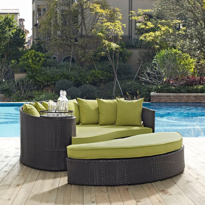 Convene Outdoor Patio Daybed - Espresso Peridot