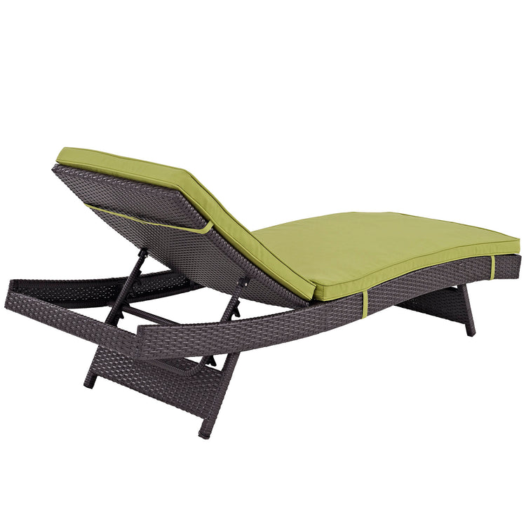 Convene Outdoor Patio Chaise - Espresso Peridot