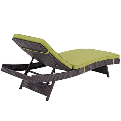 Convene Outdoor Patio Chaise - Espresso Peridot