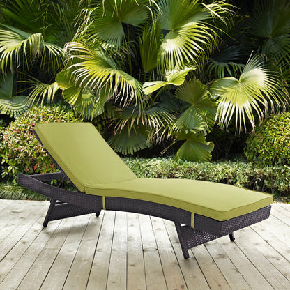 Convene Outdoor Patio Chaise - Espresso Peridot