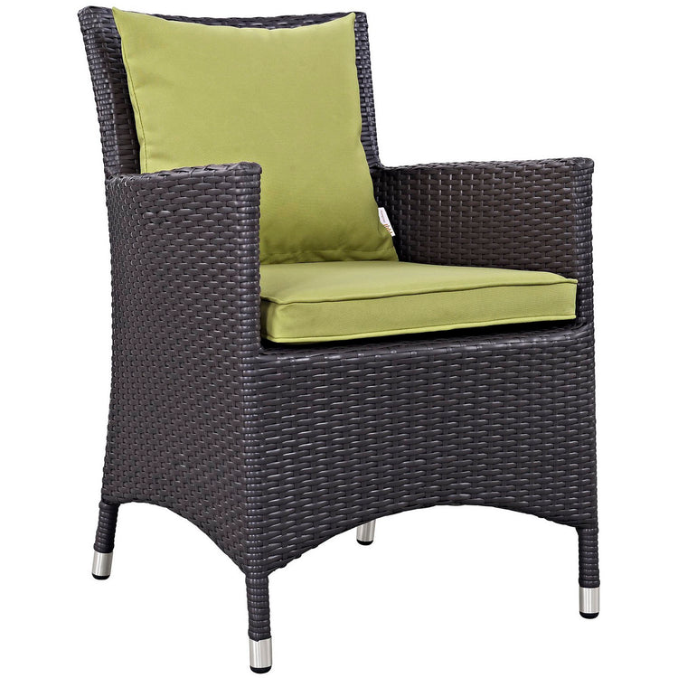 Convene 2 Piece Outdoor Dining Set - Espresso Peridot