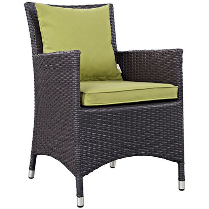 Convene 2 Piece Outdoor Dining Set - Espresso Peridot