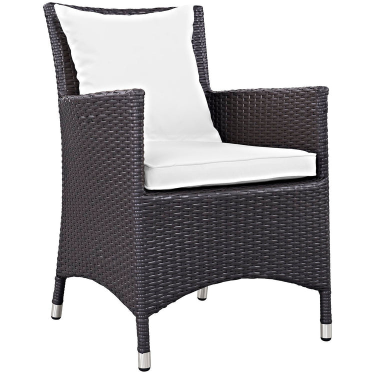 Convene 2 Piece Outdoor Dining Set - Espresso White