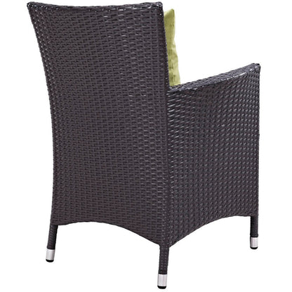 Convene 4 Piece Outdoor Dining Set - Espresso Peridot