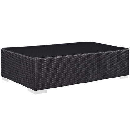 Convene 8 Piece Outdoor Patio Sectional Set - Espresso Beige