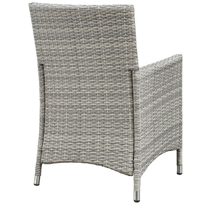 Bridge 4 Piece Outdoor Patio Patio Conversation Set - Light Gray Beige