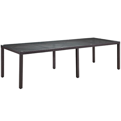 Convene 11 Piece Outdoor Dining Set - Espresso Peridot