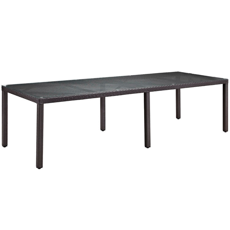 Convene 11 Piece Outdoor Dining Set - Espresso Red