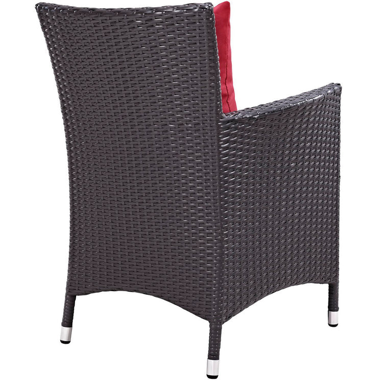 Convene 11 Piece Outdoor Dining Set - Espresso Red