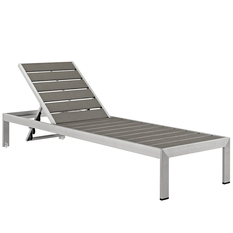 Shore Outdoor Patio Aluminum Chaise - Default Title
