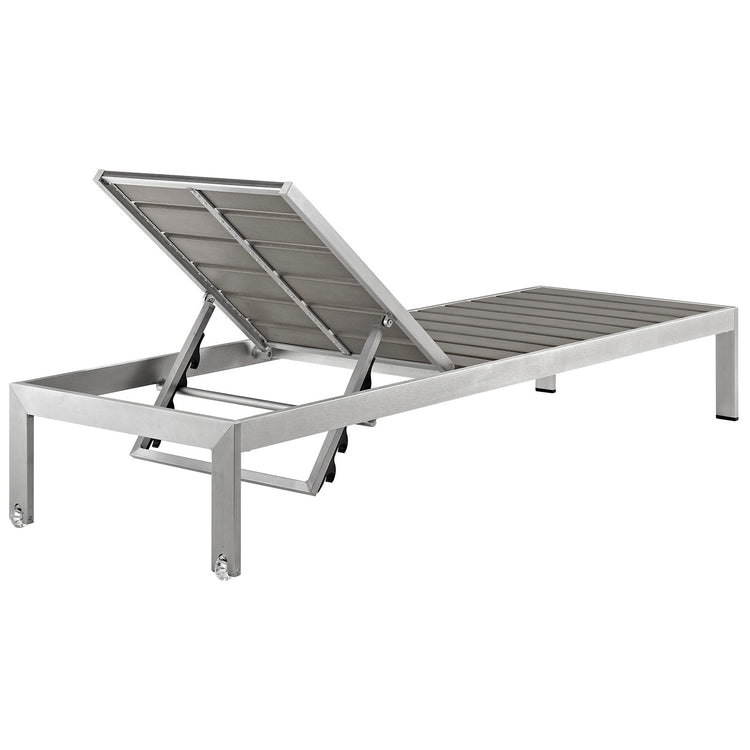 Shore Outdoor Patio Aluminum Chaise - Default Title