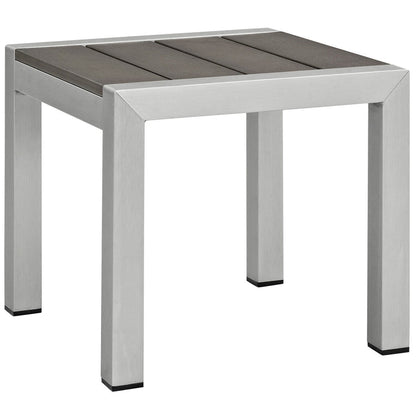 Shore Outdoor Patio Aluminum Side Table - Default Title