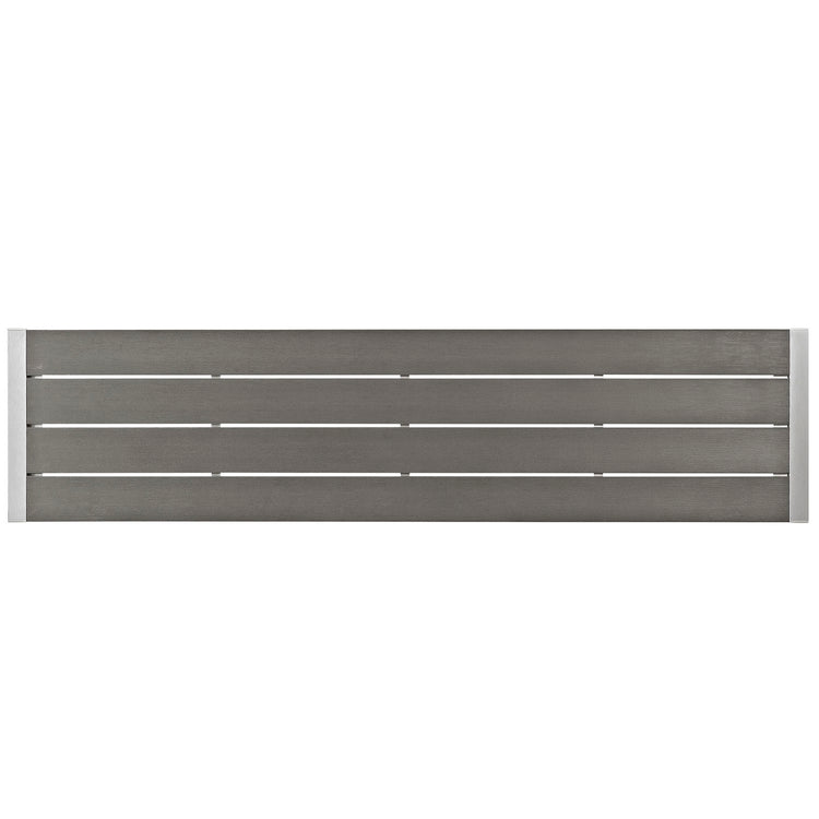 Shore Outdoor Patio Aluminum Bench - Default Title