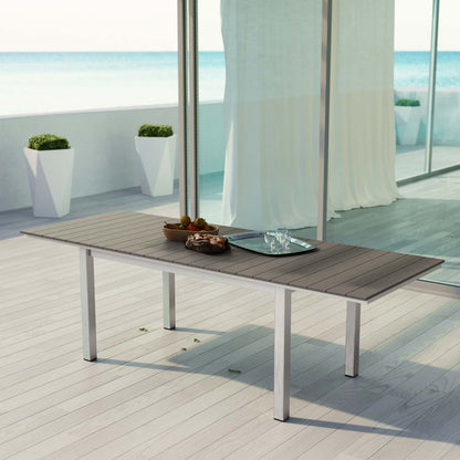 Shore Outdoor Patio Aluminum Dining Table - Default Title