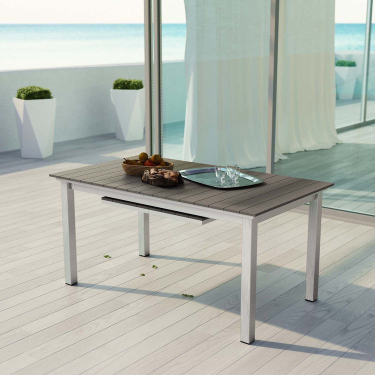 Shore Outdoor Patio Aluminum Dining Table - Default Title
