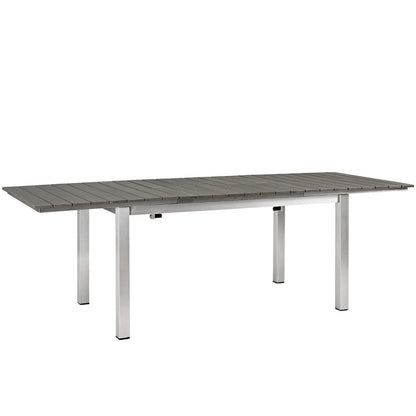Shore Outdoor Patio Aluminum Dining Table - Default Title