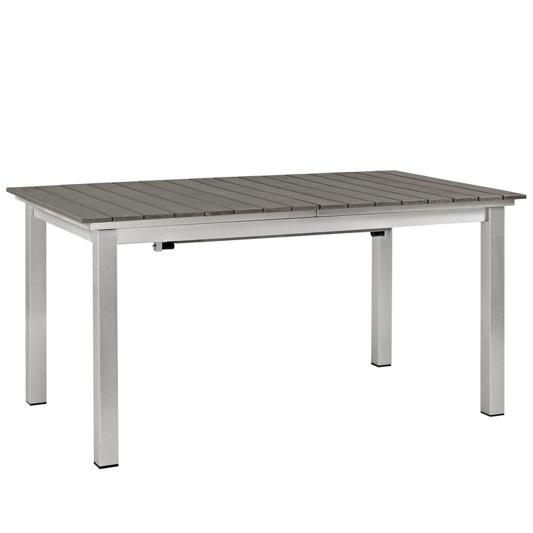 Shore Outdoor Patio Aluminum Dining Table - Default Title