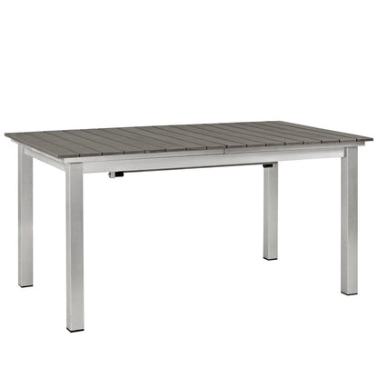 Shore Outdoor Patio Aluminum Dining Table - Default Title