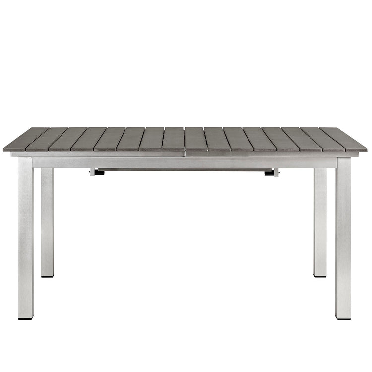 Shore Outdoor Patio Aluminum Dining Table - Default Title