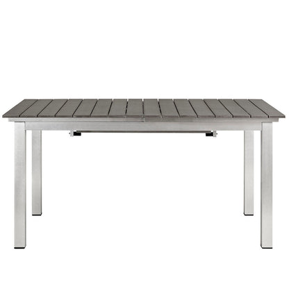Shore Outdoor Patio Aluminum Dining Table - Default Title