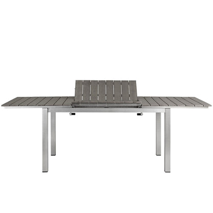 Shore Outdoor Patio Aluminum Dining Table - Default Title