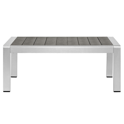Shore Outdoor Patio Aluminum Coffee Table - Default Title