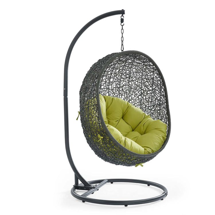 Hide Outdoor Patio Swing Chair With Stand - Gray Peridot