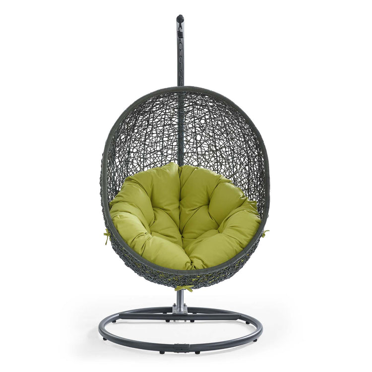 Hide Outdoor Patio Swing Chair With Stand - Gray Peridot