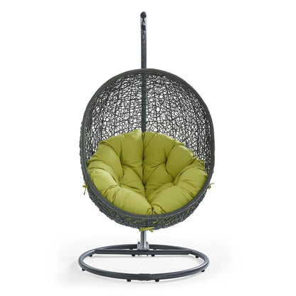 Hide Outdoor Patio Swing Chair With Stand - Gray Peridot