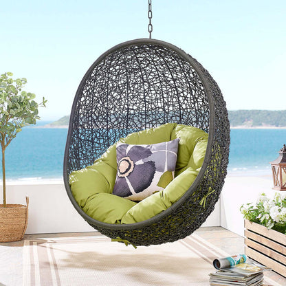 Hide Outdoor Patio Swing Chair With Stand - Gray Peridot