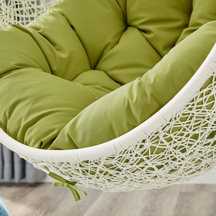 Hide Outdoor Patio Swing Chair With Stand - White Peridot