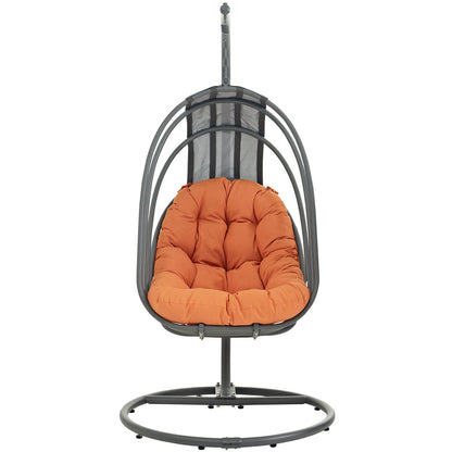 Whisk Outdoor Patio Swing Chair Without Stand - Orange