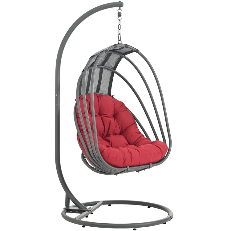 Whisk Outdoor Patio Swing Chair Without Stand - Red