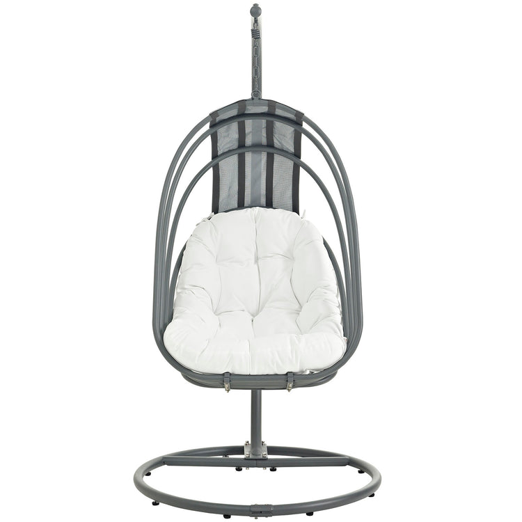 Whisk Outdoor Patio Swing Chair Without Stand - White
