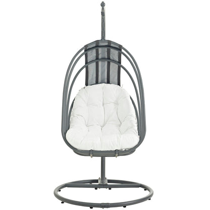 Whisk Outdoor Patio Swing Chair Without Stand - White