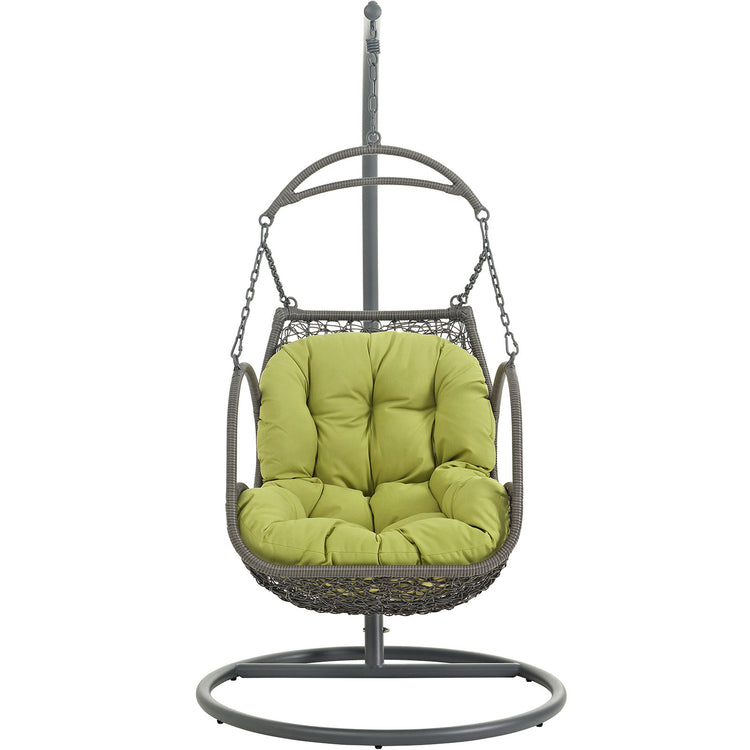Arbor Outdoor Patio Wood Swing Chair - Peridot