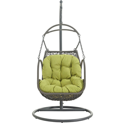 Arbor Outdoor Patio Wood Swing Chair - Peridot
