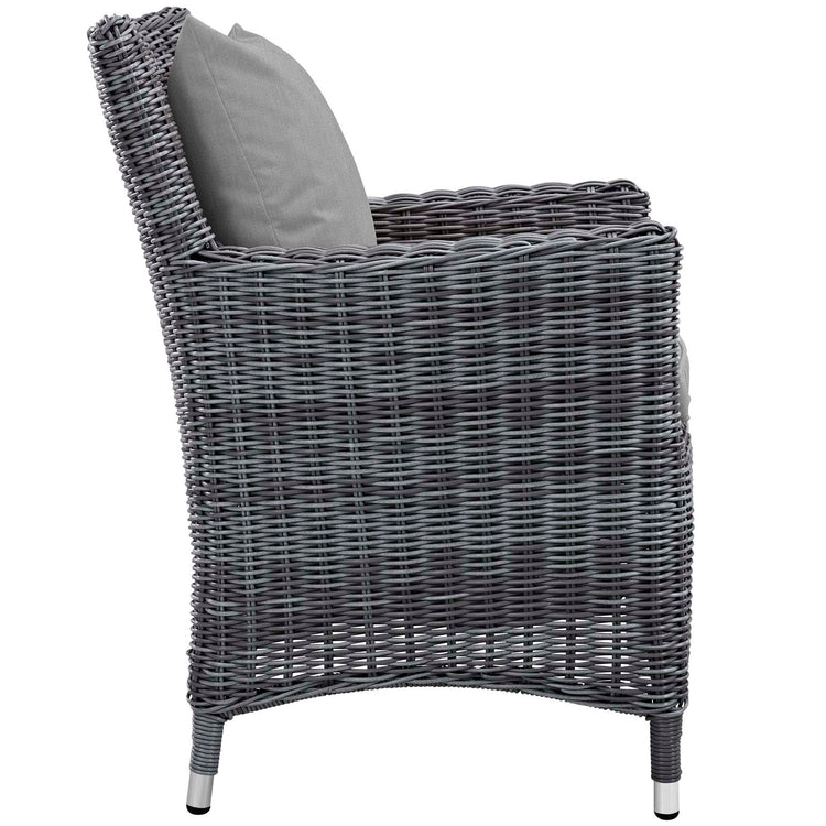 Summon 11 Piece Outdoor Patio Sunbrella® Dining Set - Canvas Gray