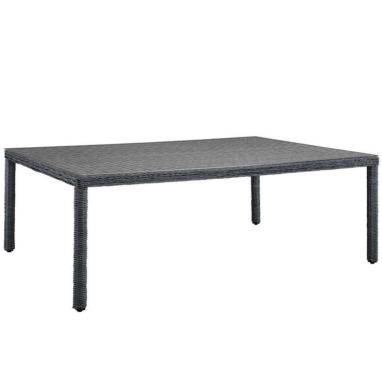 Summon 11 Piece Outdoor Patio Sunbrella® Dining Set - Canvas Gray