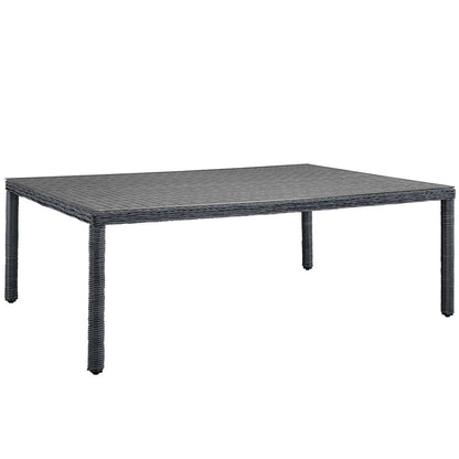 Summon 11 Piece Outdoor Patio Sunbrella® Dining Set - Canvas Red