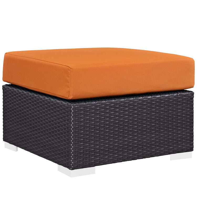 Convene 3 Piece Outdoor Patio Sofa Set - Espresso Orange