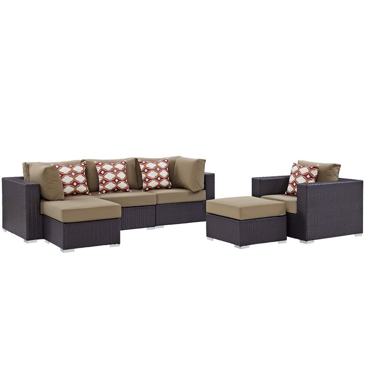 Convene 6 Piece Outdoor Sectional Set - Default Title