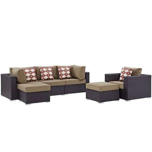 Convene 6 Piece Outdoor Sectional Set - Default Title