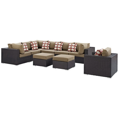 Convene 9 Piece Outdoor Sectional Set - Default Title