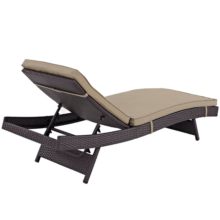 Convene Outdoor Patio Chaise Set of 2 - Espresso Mocha