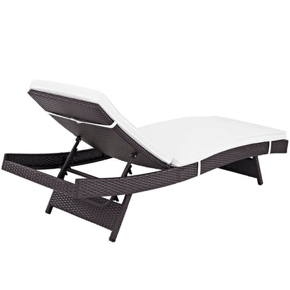 Convene Outdoor Patio Chaise Set of 2 - Espresso White