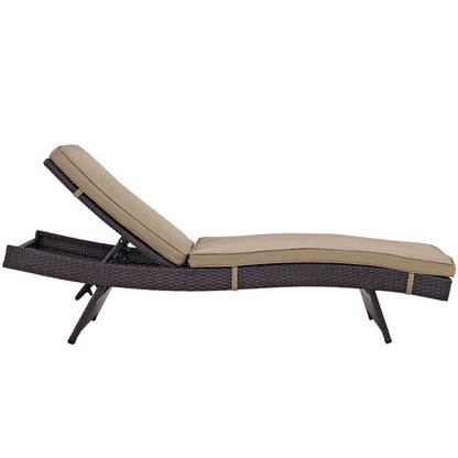 Convene Outdoor Patio Chaise Set of 6 - Espresso Mocha
