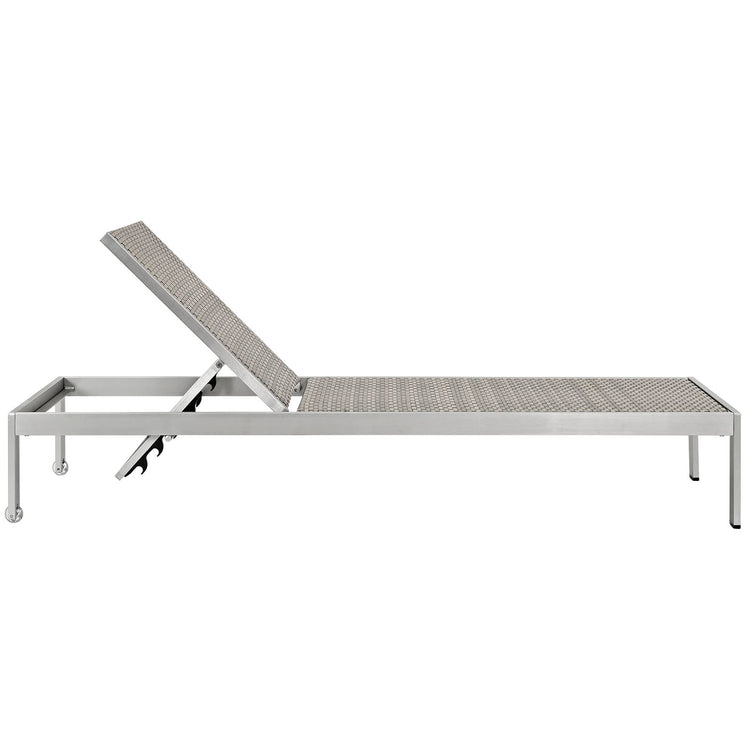 Shore Outdoor Patio Aluminum Chaise Set of 4 - Default Title